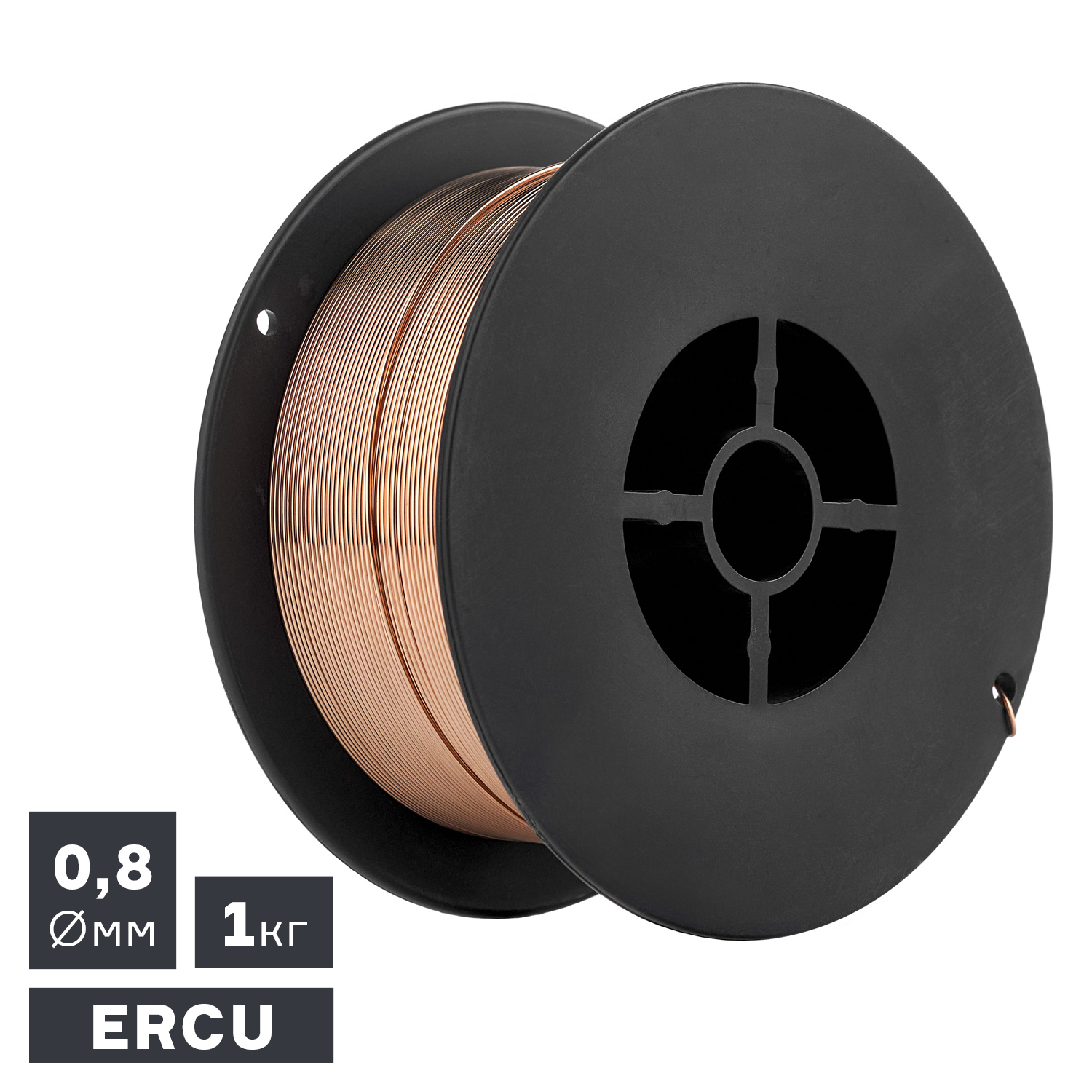 Проволока сварочная MIG для сварки меди (ERCU), Ø 0,8 мм, 1 кг